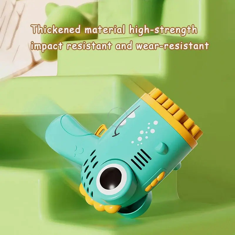 40-Hole Dinosaur Bubble Machine – Handheld Electric Bubble Gun Toy for Outdoor Fun, Parties, and Weddings (No Bubble Water) Ditzy Petunia