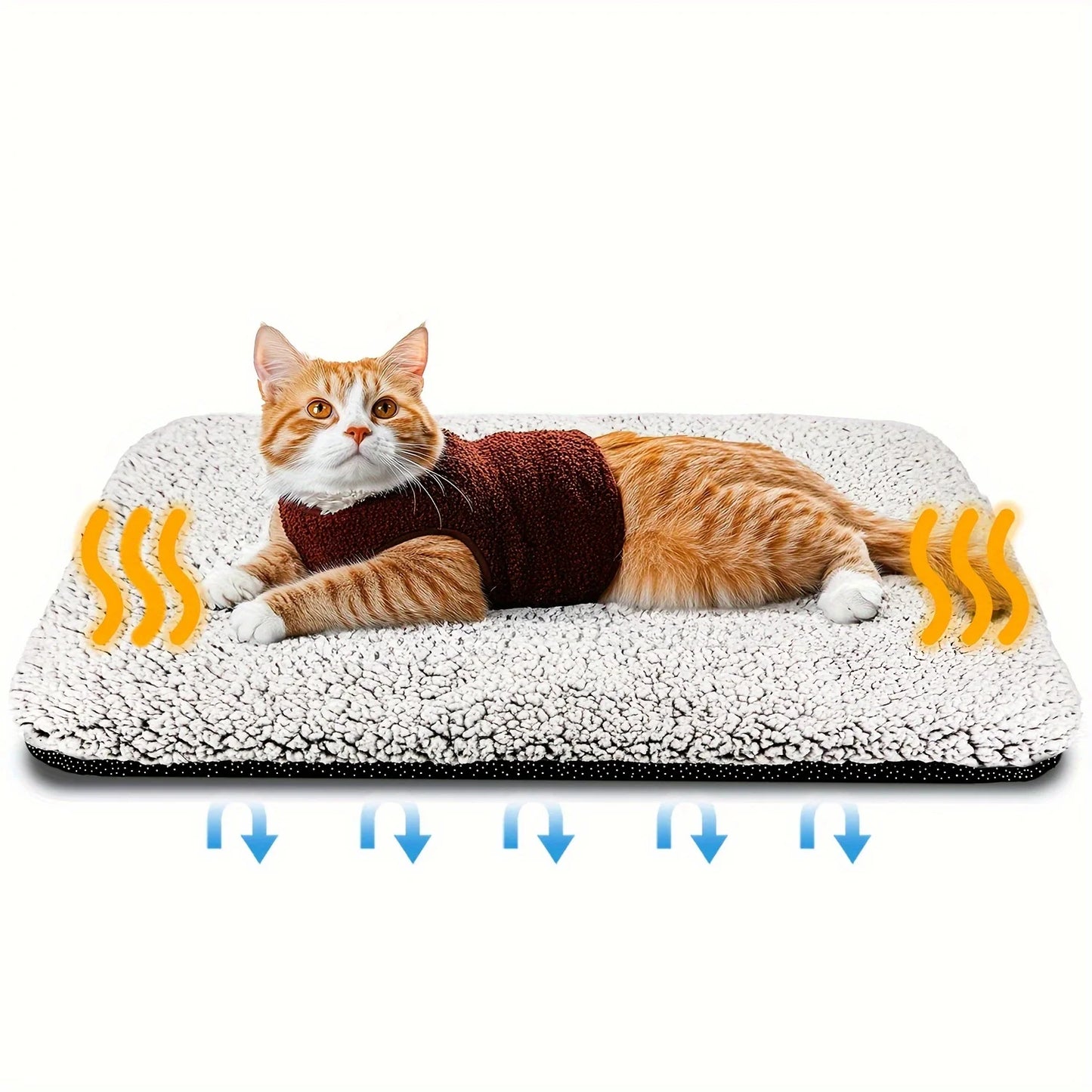 Self-Heating Pet Pad Blanket for Cats & Dogs - Washable Thermal Cushion Mat