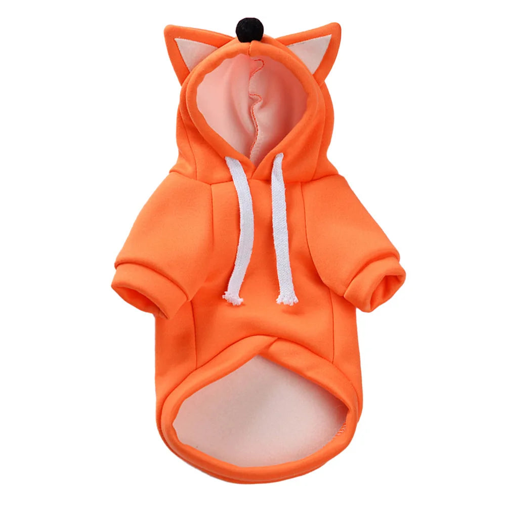 Warm Pet Sweater - Soft Cotton Dog Hoodie for Winter - Cat & Dog Clothes for Small, Medium, Large Pets Ditzy Petunia