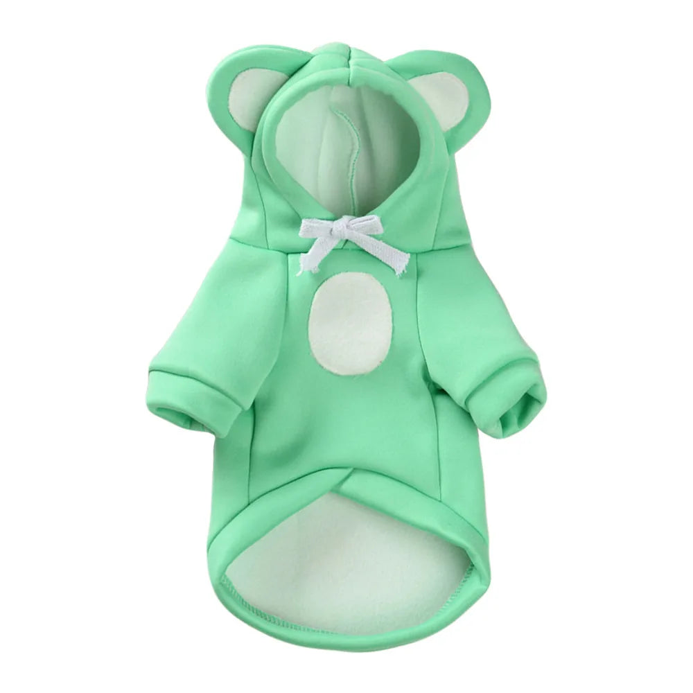 Warm Pet Sweater - Soft Cotton Dog Hoodie for Winter - Cat & Dog Clothes for Small, Medium, Large Pets Ditzy Petunia