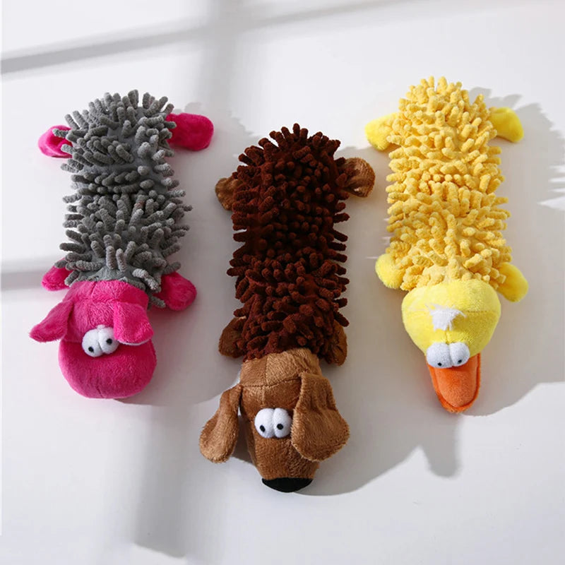 Small Dog Plush Toy with Squeaky - Durable Chew Toys for Puppies and Small Breeds Ditzy Petunia