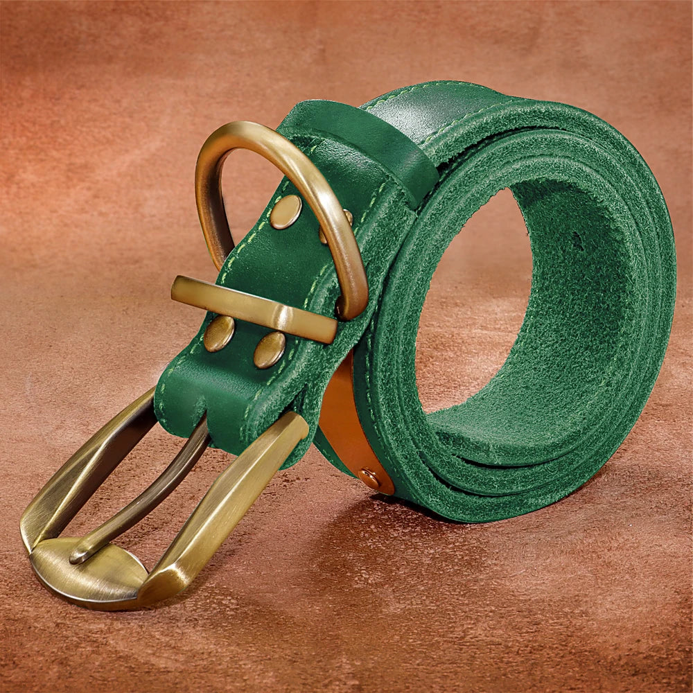 Personalized Genuine Leather Dog Collar & Leash Set – Adjustable & Durable for Small to Large Breeds