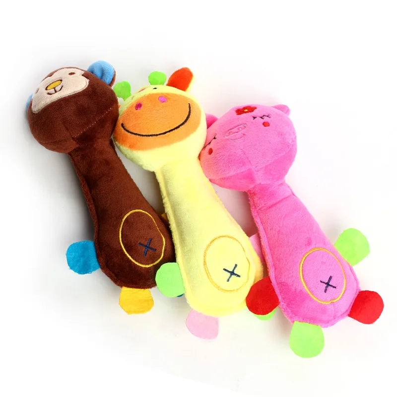 Small Dog Plush Toy with Squeaky - Durable Chew Toys for Puppies and Small Breeds Ditzy Petunia