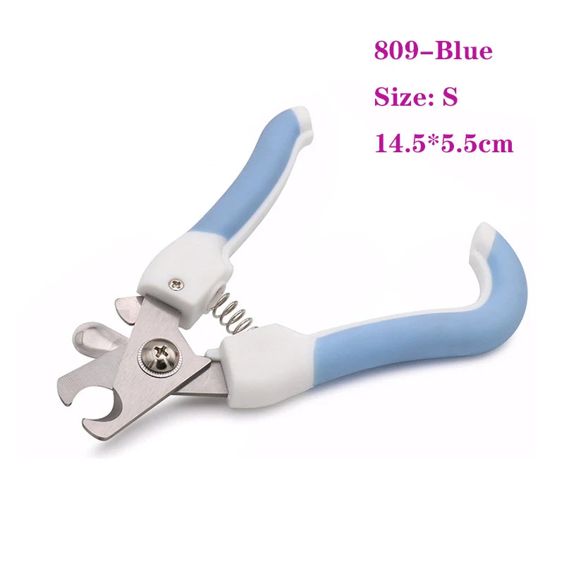 Pet Nail Clippers for Dogs, Cats & Rabbits – Sharp Stainless Steel Blades, Comfortable Grip Ditzy Petunia