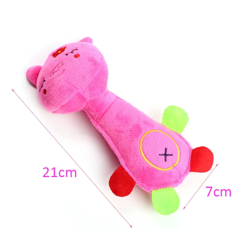 Small Dog Plush Toy with Squeaky - Durable Chew Toys for Puppies and Small Breeds Ditzy Petunia