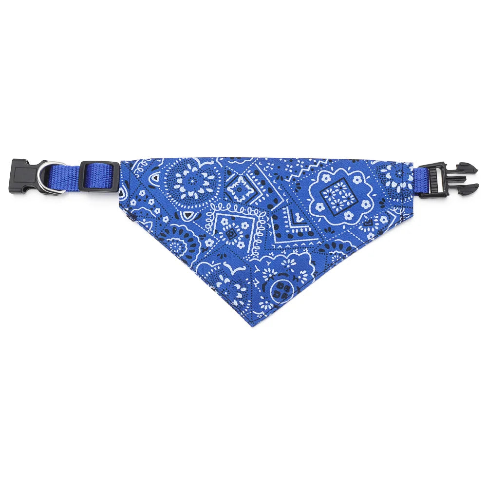 Adjustable Pet Bandana Collar – For Cats & Small Dogs