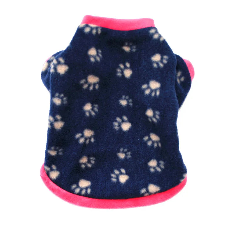 Cute Skull Print Dog Clothes - Winter Fleece Coat for Small Dogs - French Bulldog & Chihuahua Clothing Ditzy Petunia