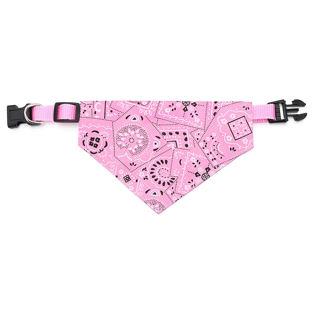 Adjustable Pet Bandana Collar – For Cats & Small Dogs