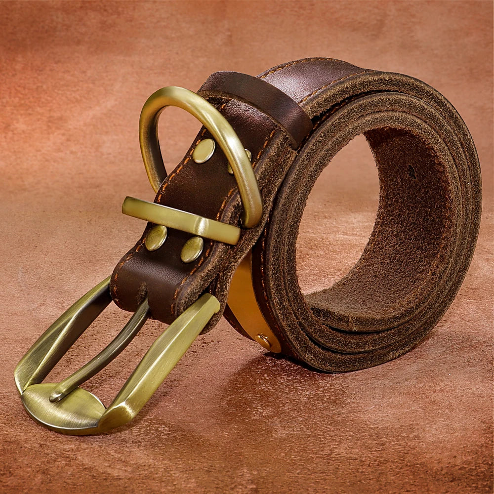 Personalized Genuine Leather Dog Collar & Leash Set – Adjustable & Durable for Small to Large Breeds