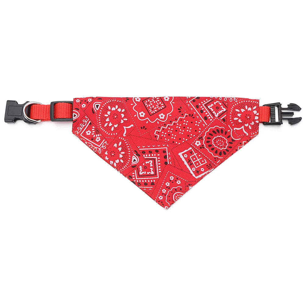 Adjustable Pet Bandana Collar – For Cats & Small Dogs