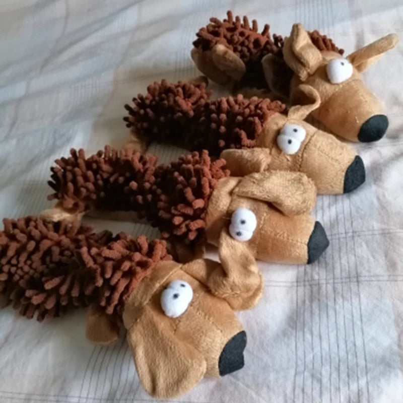 Small Dog Plush Toy with Squeaky - Durable Chew Toys for Puppies and Small Breeds Ditzy Petunia