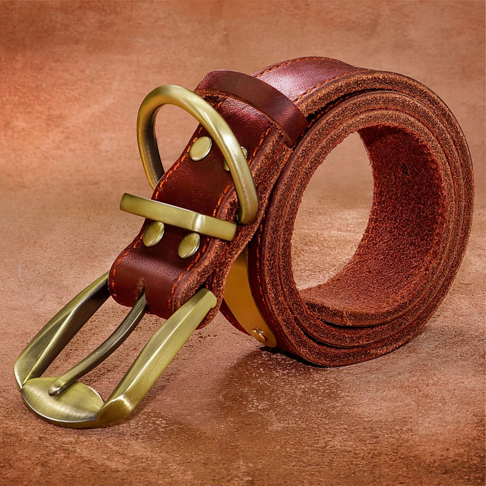 Personalized Genuine Leather Dog Collar & Leash Set – Adjustable & Durable for Small to Large Breeds