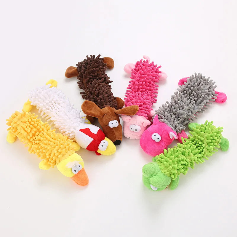 Small Dog Plush Toy with Squeaky - Durable Chew Toys for Puppies and Small Breeds Ditzy Petunia