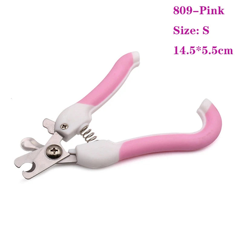 Pet Nail Clippers for Dogs, Cats & Rabbits – Sharp Stainless Steel Blades, Comfortable Grip Ditzy Petunia