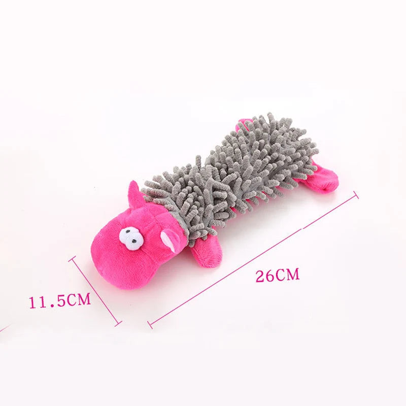 Small Dog Plush Toy with Squeaky - Durable Chew Toys for Puppies and Small Breeds Ditzy Petunia