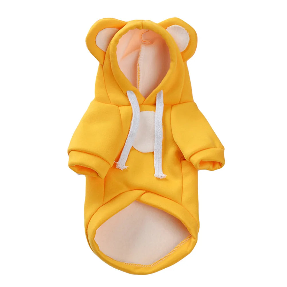 Warm Pet Sweater - Soft Cotton Dog Hoodie for Winter - Cat & Dog Clothes for Small, Medium, Large Pets Ditzy Petunia