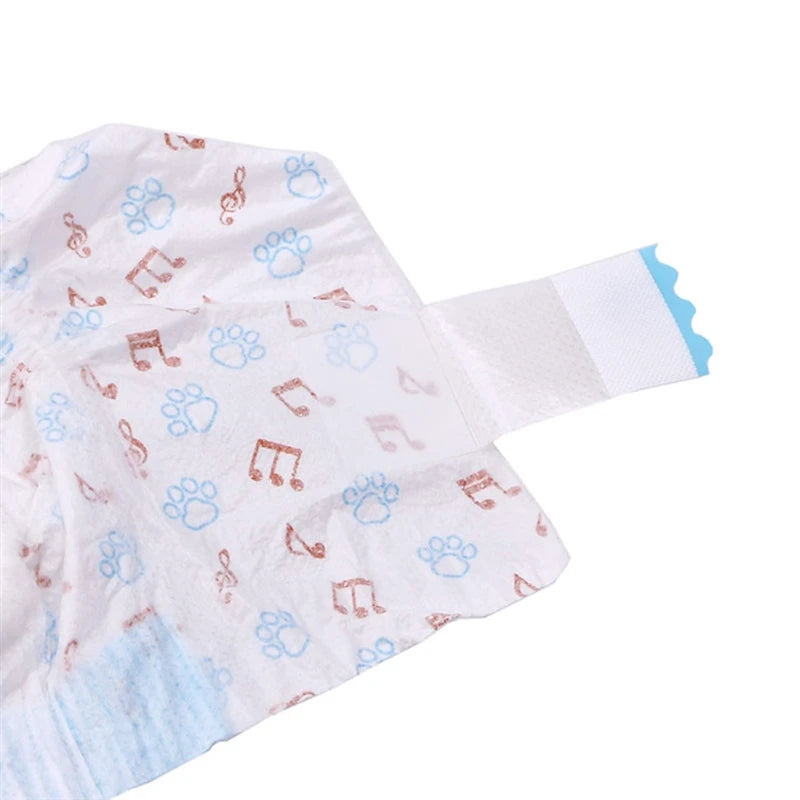 10PCS/pack Super Absorption Physiological Pants Dog Diapers For Dogs Pet Female Dog Disposable Leakproof Nappies Puppy Ditzy Petunia