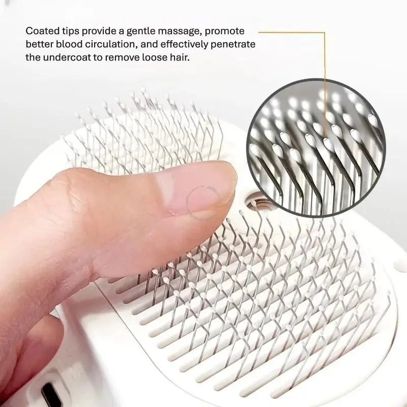 Pet Grooming Spray Comb – Remove Floating Hair, Fluffs, and Tangles | Water Steam Styling Tool for Dogs & Cats | Pet Hair Care Accessories Ditzy Petunia