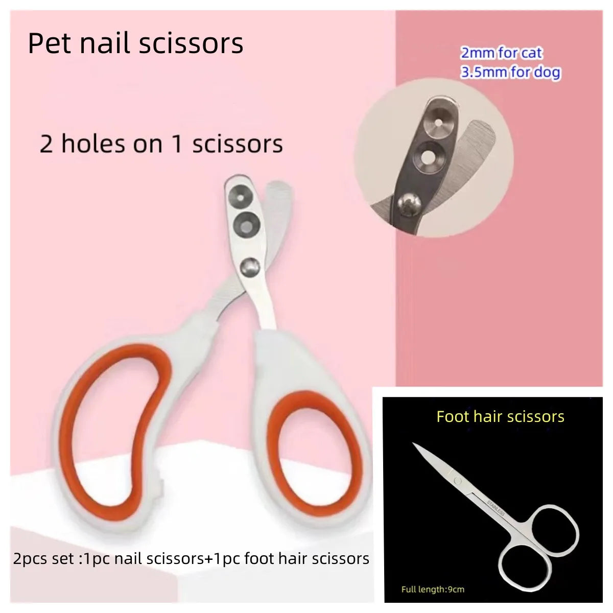 Professional Pet Grooming Scissors Set - Stainless Steel Dog Hair Trimming Tools