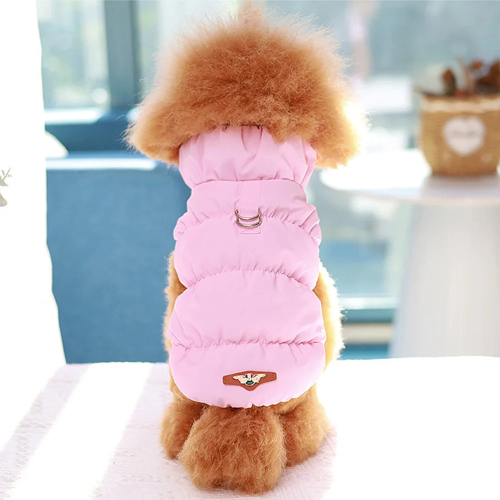 Soft Warm Dog Clothes Winter Padded Puppy Cat Coat Jacket for Small Medium Dogs | Chihuahua French Bulldog Poodle Vest Pet Outfitutfit Ditzy Petunia