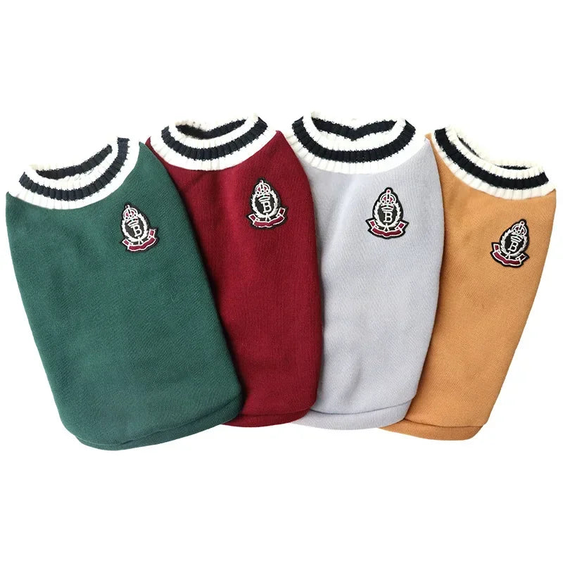 Autumn Winter Pet Cat Dog Sweater - Warm Coat for Small, Medium, and Large Pets Ditzy Petunia