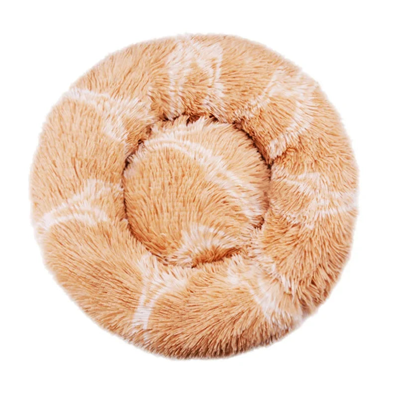 Eco-Friendly Plush Pet Bed with Non-Slip Bottom – Soft & Comfortable Dog and Cat Bed (Machine Washable) Ditzy Petunia