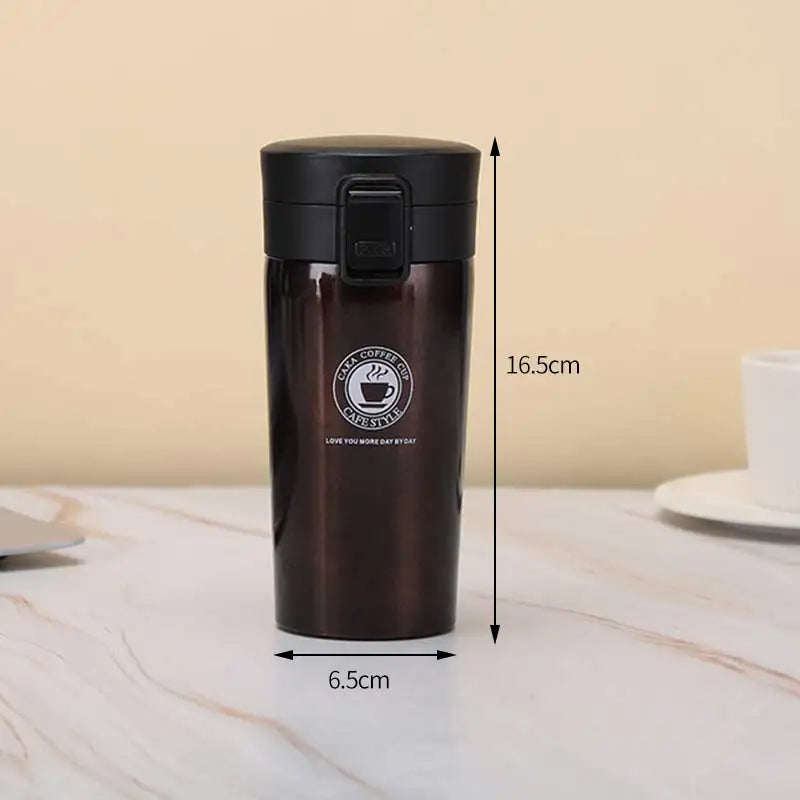 Stainless Steel Vacuum Flask – Leak-Proof Travel Mug for Hot & Cold Drinks (380ml/500ml) Ditzy Petunia