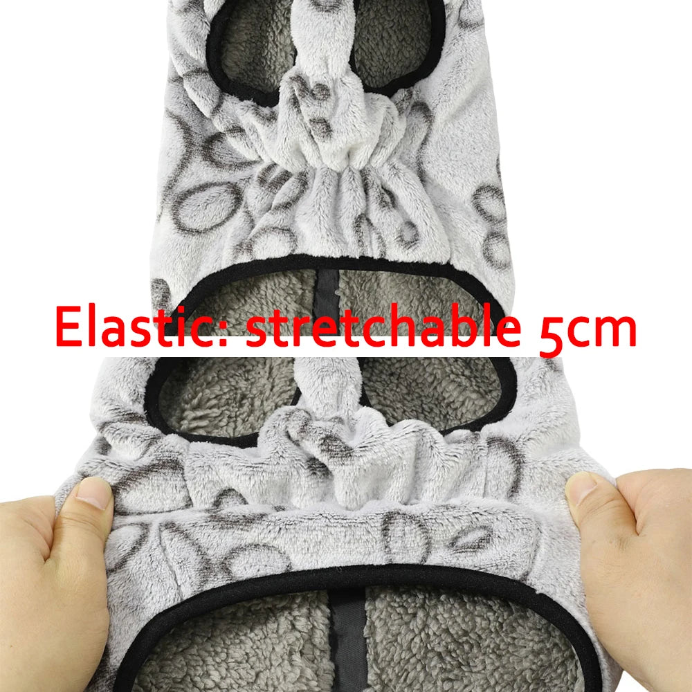 Winter Fleece Dog Vest - Soft, Warm, Reflective Jacket for Small & Medium Pets