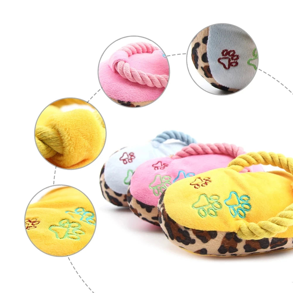 🐶 Soft Plush Squeaky Dog Toy – Cute & Durable Chew Companion