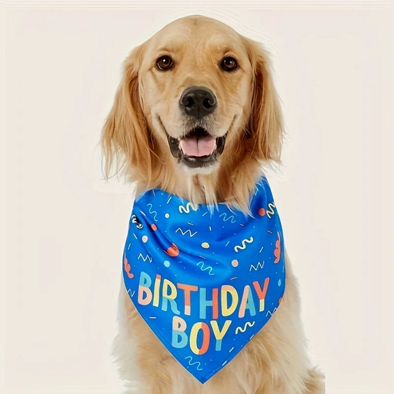Birthday Bandana for Dogs – "Birthday Girl" & "Birthday Boy" Design