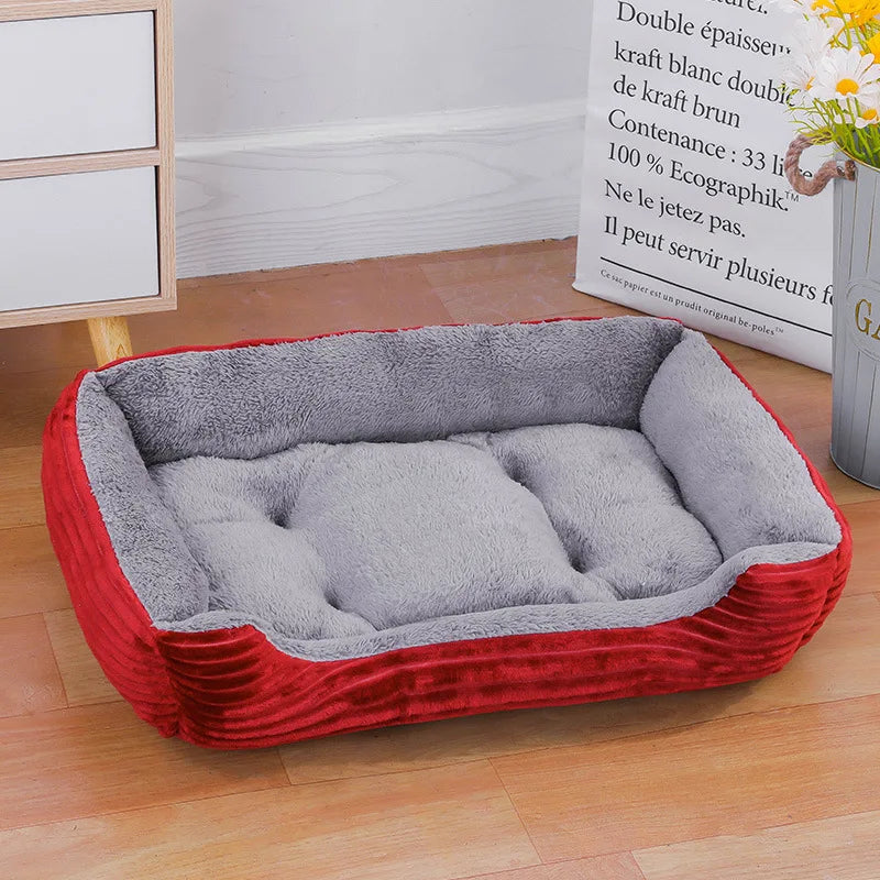 Soft Breathable Dog Bed Waterproof Non-Slip Cushion for Small Medium Large Pets - Machine Washable Puppy Sofa Mat Ditzy Petunia