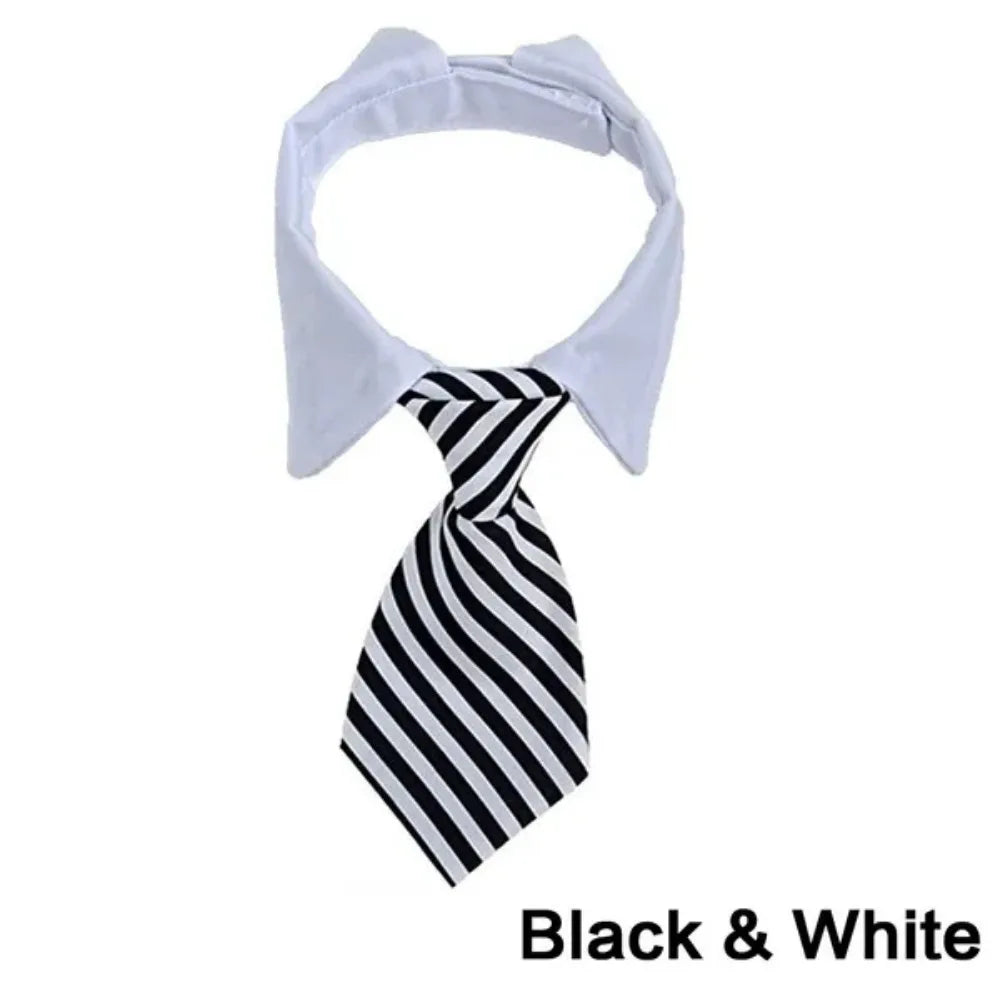 Adjustable Pet Bow Tie Necktie for Small Dogs and Cats - Formal Puppy Grooming Collar