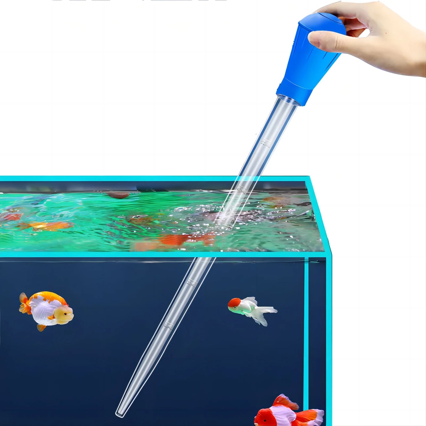Aquarium Siphon Vacuum Cleaner, Pipette Water Changer & Fish Tank Cleaning Tool