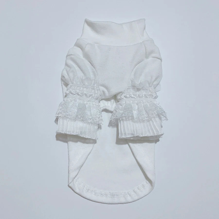 Winter Cat & Dog Clothes – Warm Lace Pet Clothing for Small Dogs & Yorkies