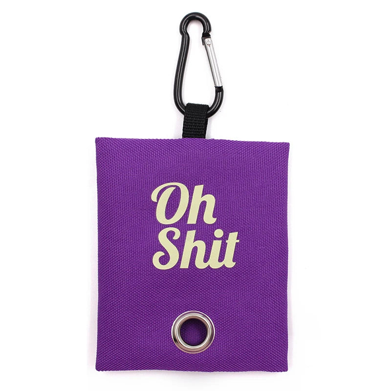 Canvas Dog Poop Bag Holder - Durable, Lightweight, and Eco-Friendly Ditzy Petunia