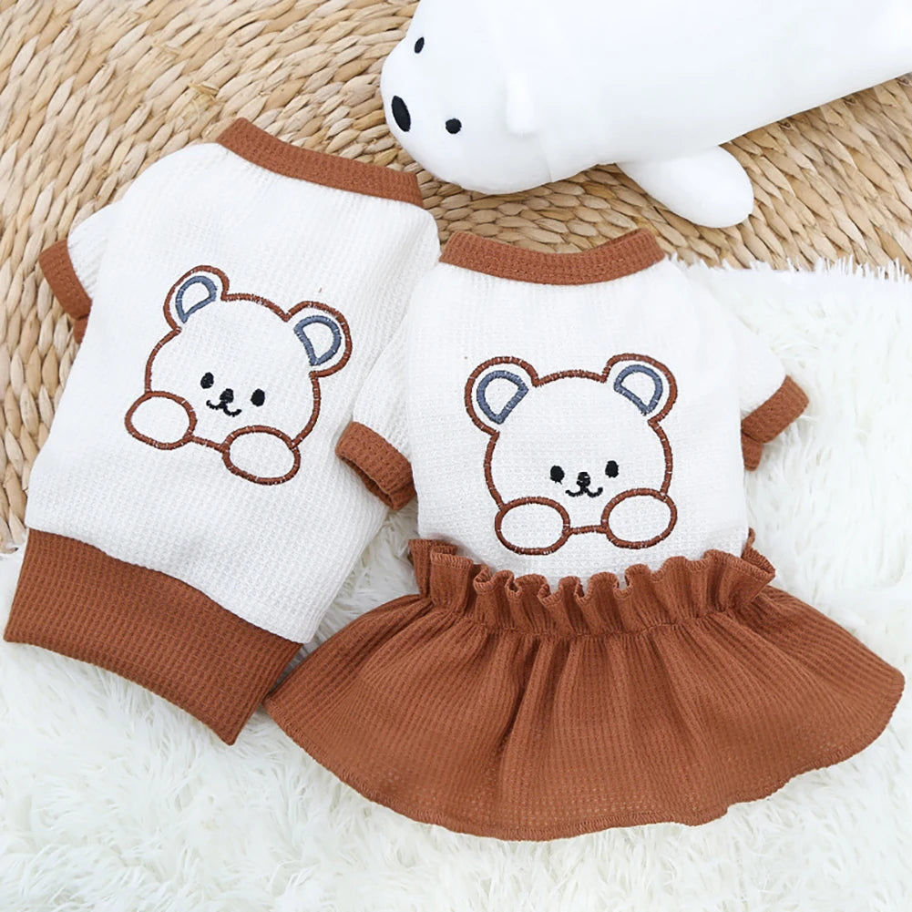 Soft & Stylish Dog Dress β Lightweight Pet Skirt for Spring and Summer