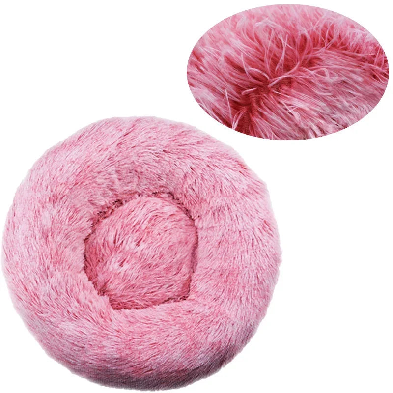 Eco-Friendly Plush Pet Bed with Non-Slip Bottom – Soft & Comfortable Dog and Cat Bed (Machine Washable) Ditzy Petunia