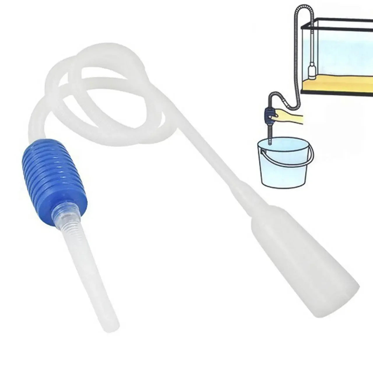 Aquarium Gravel Vacuum Cleaner – Semi-Automatic Water Changer & Siphon Pump