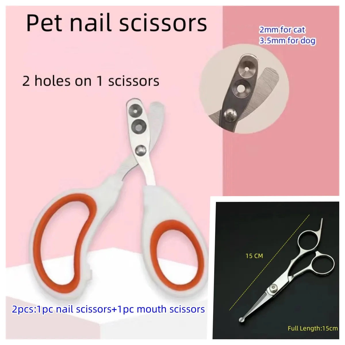 Professional Pet Grooming Scissors Set - Stainless Steel Dog Hair Trimming Tools