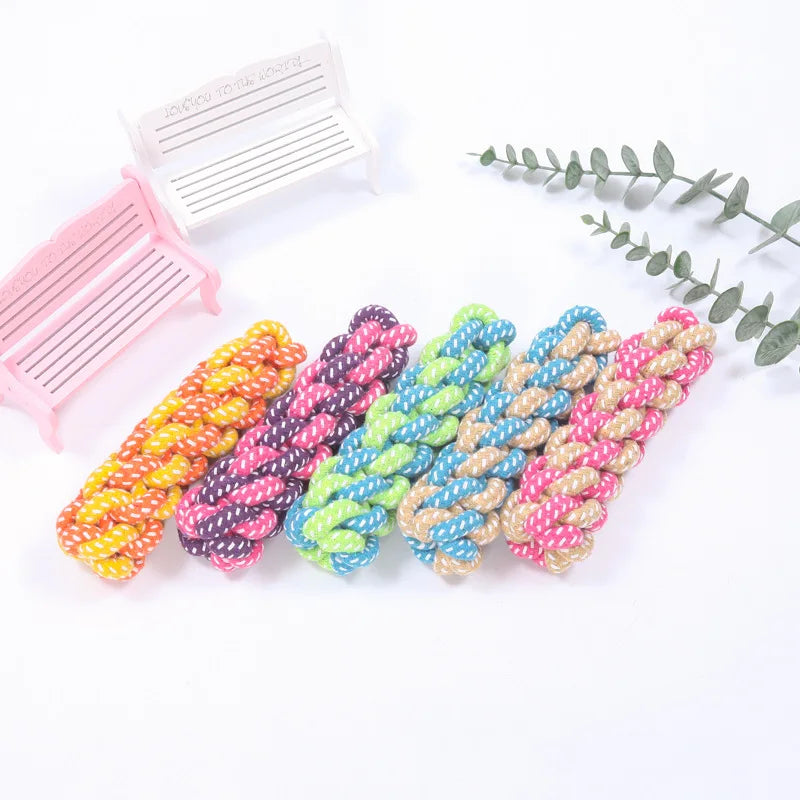 Interactive Cotton Rope Dog Toys - Durable Chew & Play for Puppies & Dogs