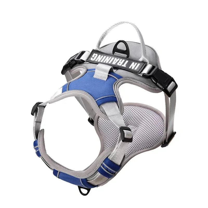 Adjustable Reflective Dog Harness – No-Pull, Breathable, Personalized