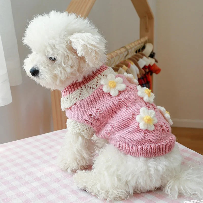 Durable Wool Dog Sweater – Fall & Winter Warmth for Small & Medium Dogs
