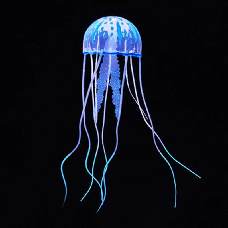Luminous Artificial Jellyfish – Glow-in-the-Dark Aquarium Decoration for Fish Tanks