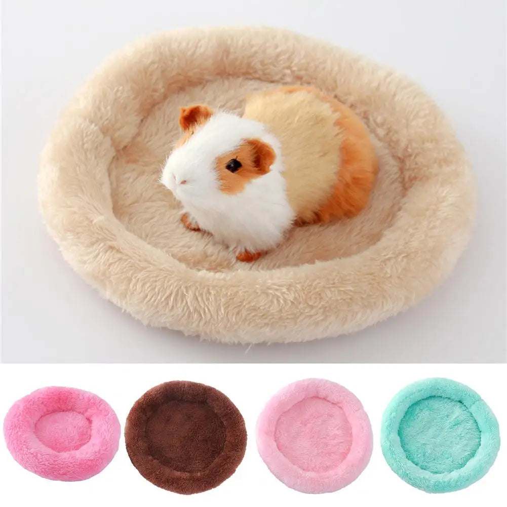 Warm Round Hamster Bed, Flannel Sleeping Nest for Small Pets (Hamster, Rabbit, Chinchilla)