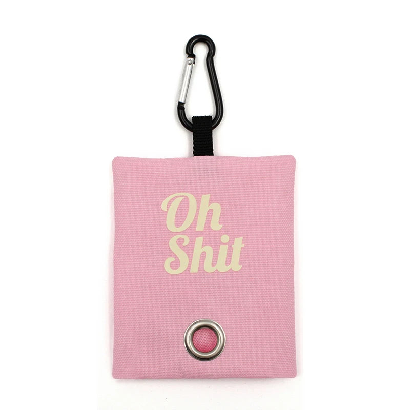 Canvas Dog Poop Bag Holder - Durable, Lightweight, and Eco-Friendly Ditzy Petunia