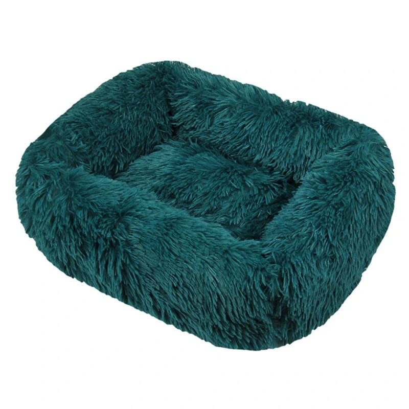 Rectangle Plush Dog Bed - Winter Warm Mat for Small, Medium, Large Dogs & Cats | Kennel, Puppy Cushion, Sofa Accessories Ditzy Petunia