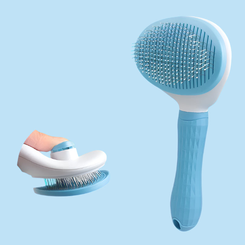 Pet Hair Removal Slicker Brush – Gentle Grooming Tool for Dogs, Cats & Small Pets | Removes Loose Hair, Tangles, & Dirt | Massaging & Skin-Friendly Design Ditzy Petunia