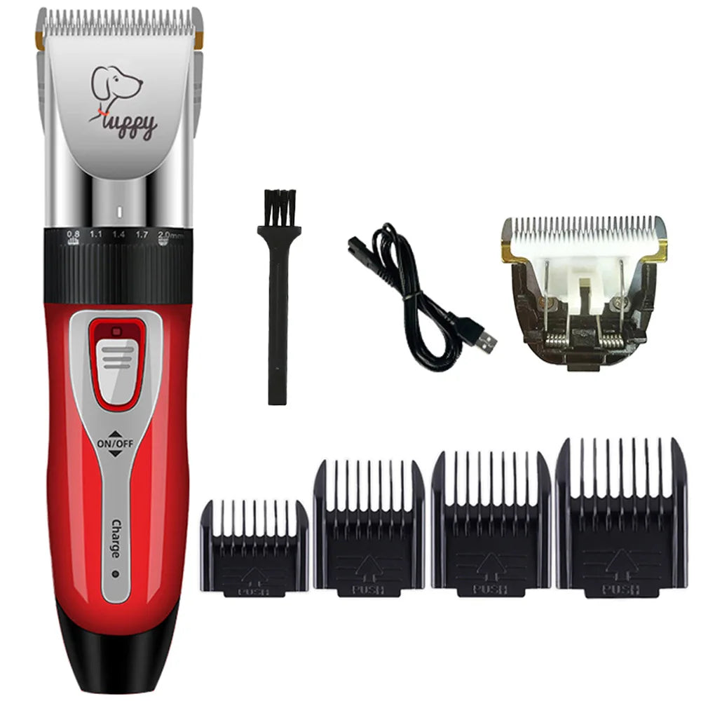 Dog Hair Clipper – Electric Pet Grooming Trimmer for Cats & Puppies | Ceramic Blade Professional Shaver Set | Grooming Supplies & Promotions Ditzy Petunia
