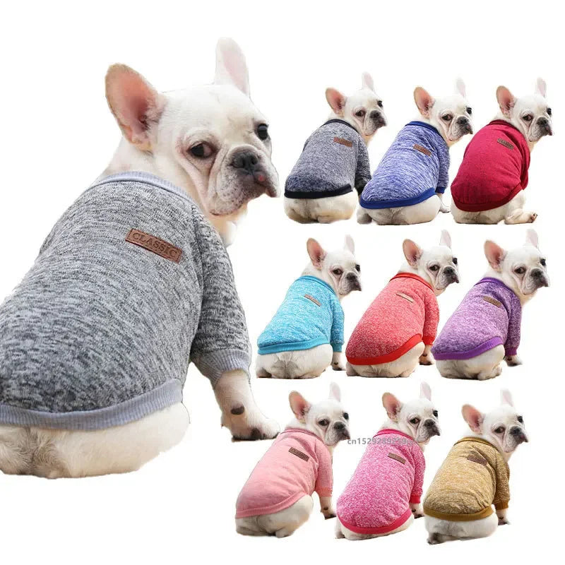🐶 Cozy Autumn Dog Sweatshirt – Warm Pet Jacket for Small & Medium Dogs