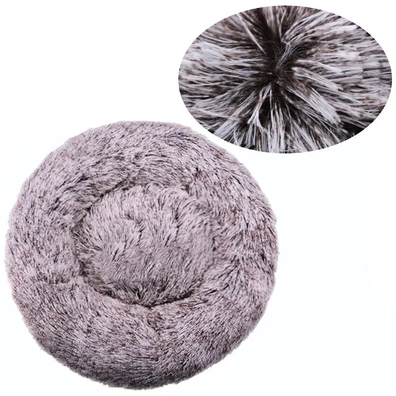 Eco-Friendly Plush Pet Bed with Non-Slip Bottom – Soft & Comfortable Dog and Cat Bed (Machine Washable) Ditzy Petunia